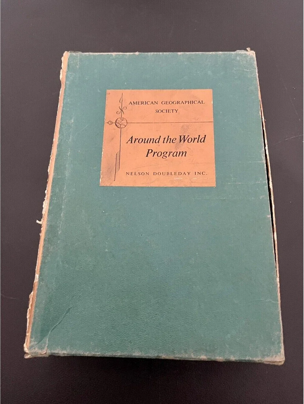 Vintage 1963 American Geographical Society Around the World Program 4 book set